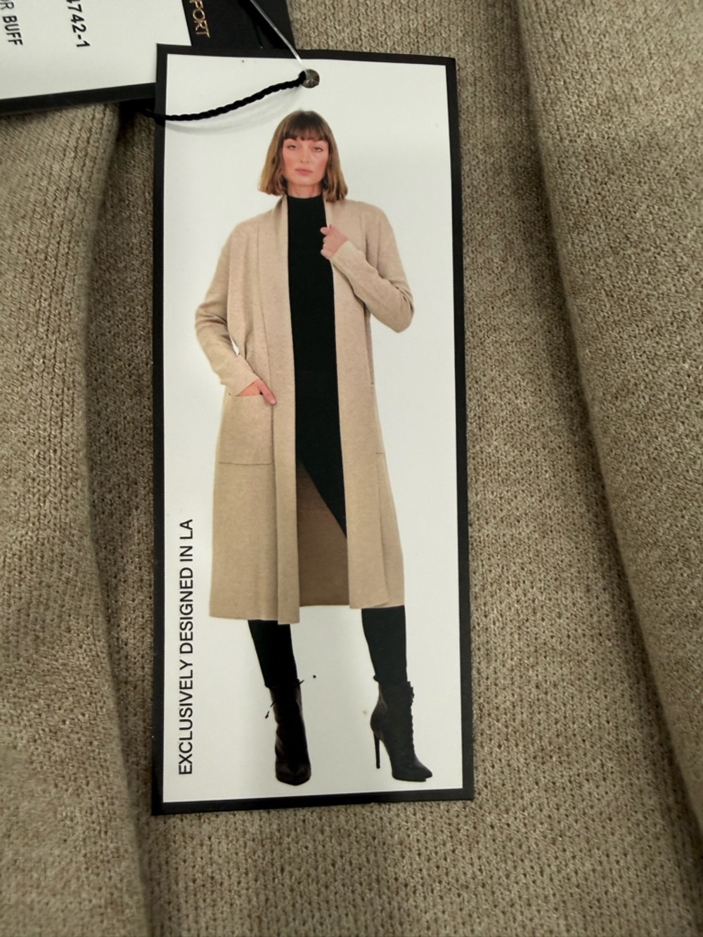 Max Sport Long Duster Cardigan size large new original price $368